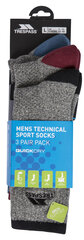 Носки для мальчиков Trespass, серые, 3 пары цена и информация | Носки, колготки для мальчиков | pigu.lt