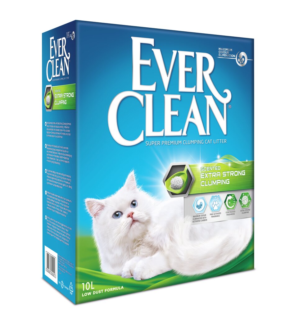 Kačių kraikas EverClean Extra Strong Clumping Scented, 10 L цена и информация | Kraikas katėms | pigu.lt