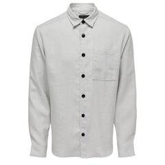 Marškiniai vyrams Only&Sons 22024909, pilki цена и информация | Мужские рубашки | pigu.lt