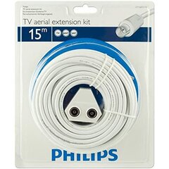 Коаксиальный кабель для ТВ-антенны Philips SWV2209W/10 Медь 15 m цена и информация | Кабели и провода | pigu.lt