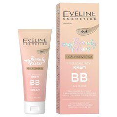 Makiažo pagrindas Eveline Cosmetics My Beauty BB, 02 Peach Cover, 30 ml kaina ir informacija | Makiažo pagrindai, pudros | pigu.lt