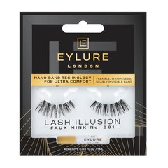 Накладные ресницы Eylure Lash Illusion 301, 1 шт. цена и информация | Накладные ресницы, керлеры | pigu.lt