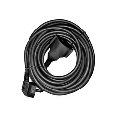 Удлинительный кабель EDM Гибкий 3 x 1,5 mm 10 m Чёрный цена и информация | Удлинители | pigu.lt