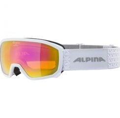Slidinėjimo akiniai Alpina Scarabeo Jr Q-Lite, balti kaina ir informacija | Slidinėjimo akiniai | pigu.lt