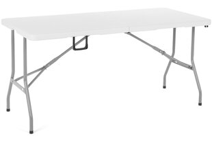 Садовый стол, белый цвет цена и информация | Садовые столы, столики | pigu.lt