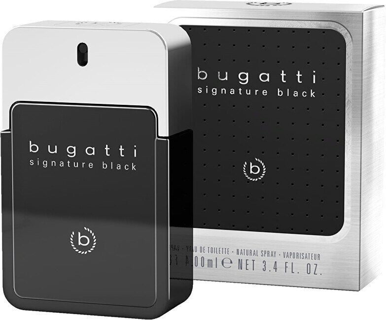 Tualetinis vanduo Bugatti Signature Black, 100 ml kaina ir informacija | Kvepalai vyrams | pigu.lt