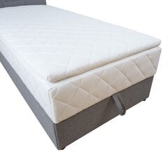 Кровать Levi с матрасом, серый цвет цена и информация | Кровати | pigu.lt