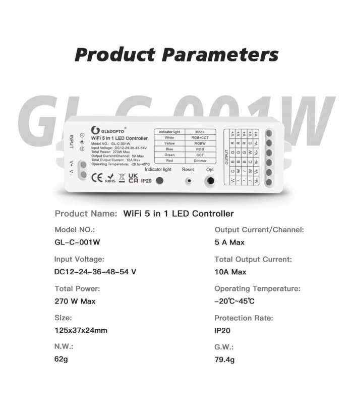 LED kontroleris 10A kaina ir informacija | Apsaugos sistemos, valdikliai | pigu.lt