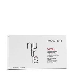 Serumas nuo plaukų slinkimo Koster Nutris Vital, 10x8 ml kaina ir informacija | Priemonės plaukų stiprinimui | pigu.lt