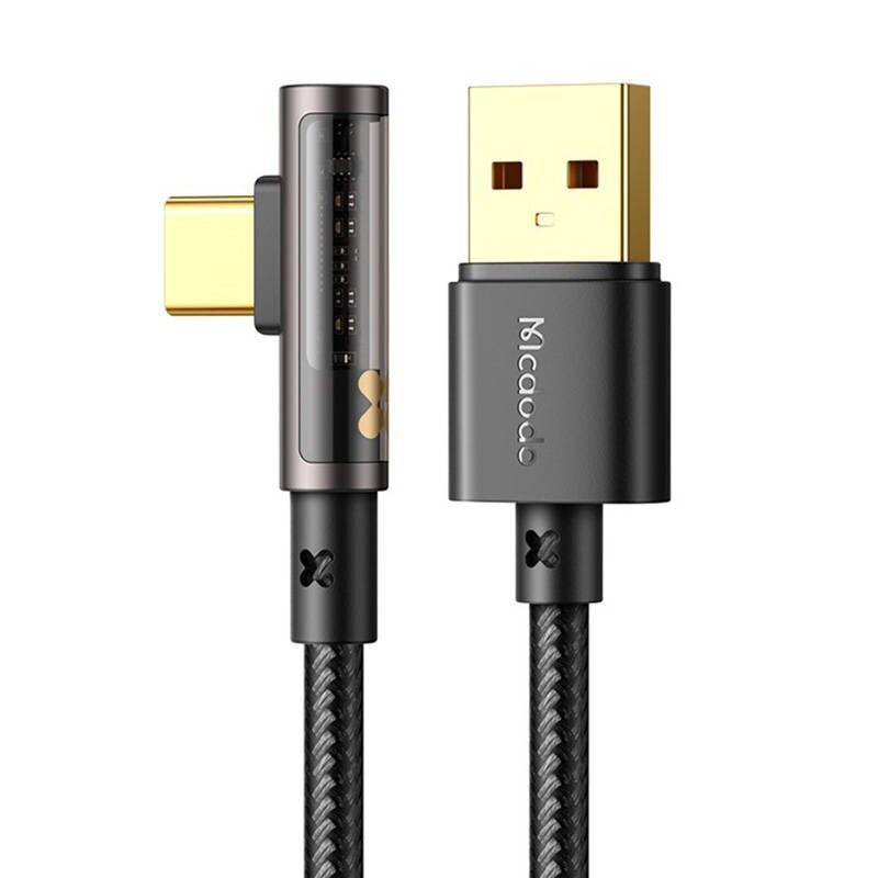 Mcdodo CA-3380 USB į USB-C Prism 90 laipsnių kabelis, 6A, 1,2 m kaina ir informacija | Kabeliai ir laidai | pigu.lt