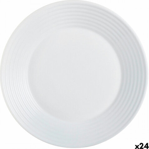 Luminarc Harena dubuo, baltos spalvos, 23,5 cm, 24 vnt цена и информация | Indai, lėkštės, pietų servizai | pigu.lt