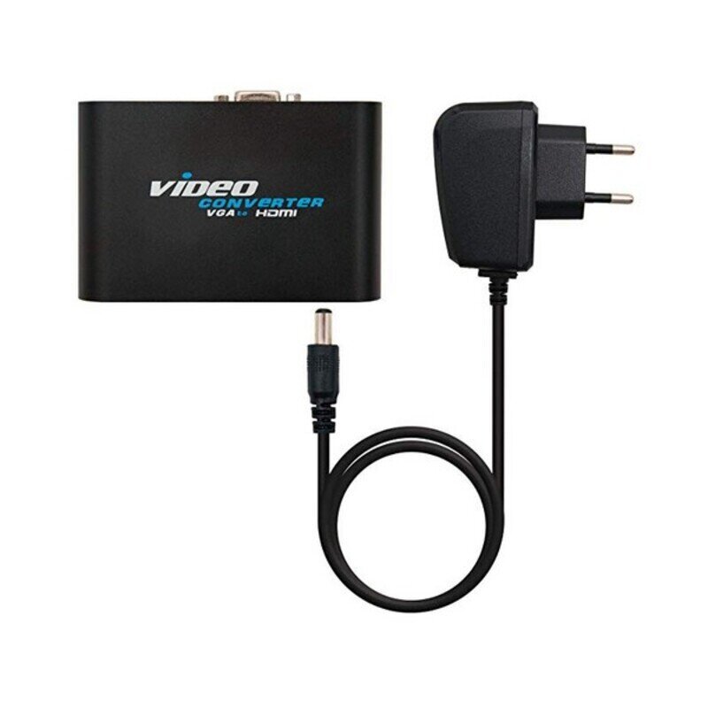 Nanocable VGA HDMI su garsu adapteris 10.16.2101-BK цена и информация | Adapteriai, USB šakotuvai | pigu.lt