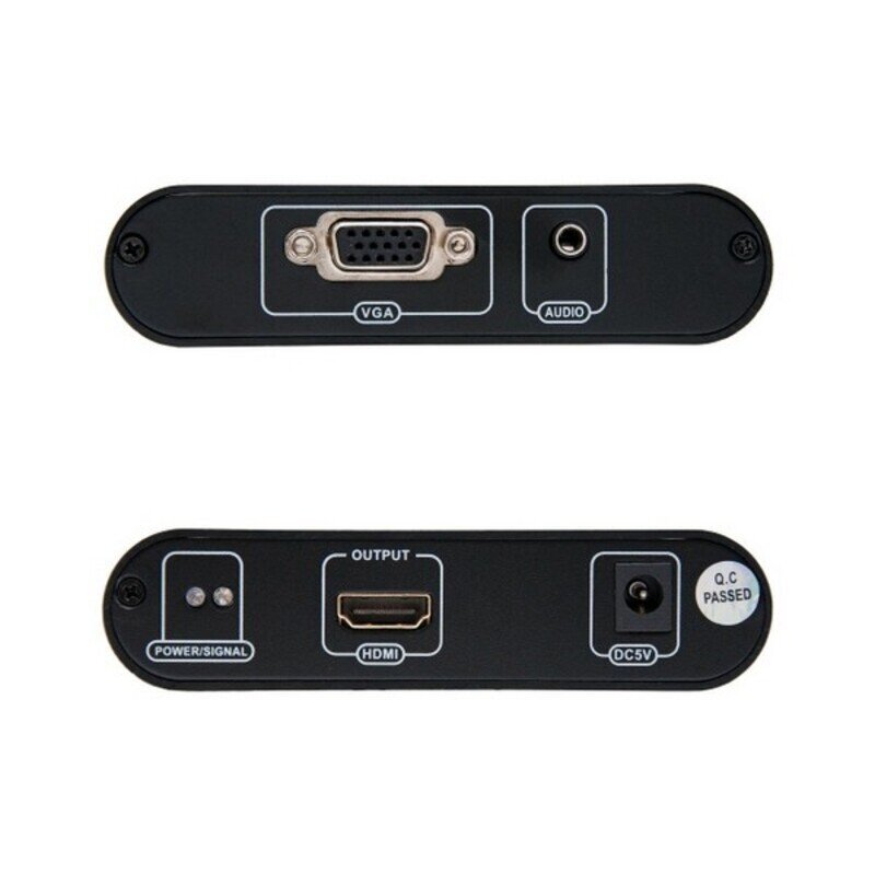 Nanocable VGA HDMI su garsu adapteris 10.16.2101-BK цена и информация | Adapteriai, USB šakotuvai | pigu.lt