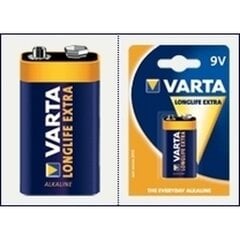 Батарейки Varta Longlife Extra 9 V block цена и информация | Батарейки | pigu.lt