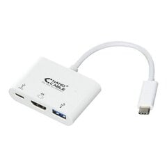 Nanocable USB C HDMI adapteris 10.16.4302, 15 cm kaina ir informacija | Adapteriai, USB šakotuvai | pigu.lt