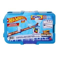 Trasa Hot Wheels Track Builder Set Ice Case Ice Crushing + mašinėlė kaina ir informacija | Žaislai berniukams | pigu.lt