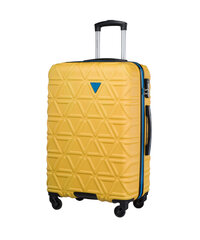 Vidutinis Puccini lagaminas ABS018 M, geltonas kaina ir informacija | Lagaminai, kelioniniai krepšiai | pigu.lt