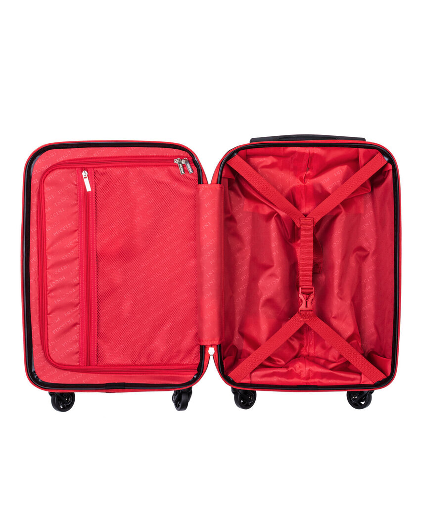 Mažas Puccini lagaminas ABS018 S, juodas kaina ir informacija | Lagaminai, kelioniniai krepšiai | pigu.lt