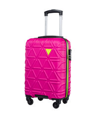 Mažas Puccini lagaminas ABS018 S, rožinis цена и информация | Чемоданы, дорожные сумки | pigu.lt