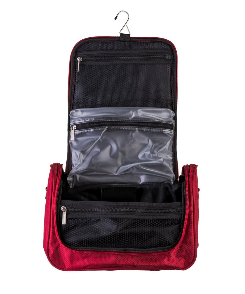 Kelioninis krepšys-kosmetinė Puccini QM80451 m, raudonas цена и информация | Lagaminai, kelioniniai krepšiai | pigu.lt