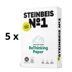 Biuro popierius Steinbeis, A4, 80 g/m2, 500 lapų 5 vnt kaina ir informacija | Sąsiuviniai ir popieriaus prekės | pigu.lt