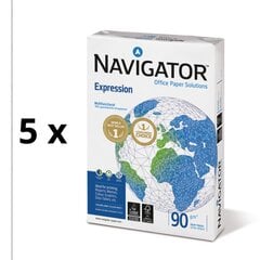 Biuro popierius Navigator Expresion A4, 90 g/m2, 500 lapų 5 vnt kaina ir informacija | Sąsiuviniai ir popieriaus prekės | pigu.lt