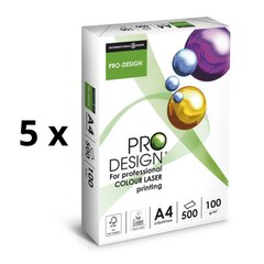 Biuro popierius Pro Design A4, 100 g/m2, 500 lapų 5 vnt kaina ir informacija | Sąsiuviniai ir popieriaus prekės | pigu.lt
