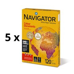 Biuro popierius Navigator Colour Documents, A3, 120 g/m2, 500 lapų 5 vnt kaina ir informacija | Sąsiuviniai ir popieriaus prekės | pigu.lt