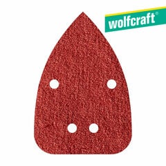 шкурка Wolfcraft 1757000 80 g (9,6 x 13,6 cm) цена и информация | Механические инструменты | pigu.lt