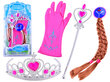 Princesių rinkinys mergaitėms, rožinis цена и информация | Aksesuarai vaikams | pigu.lt