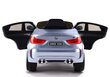 Vienvietis elektromobilis vaikams BMW X6, Sidabrinis kaina ir informacija | Elektromobiliai vaikams | pigu.lt