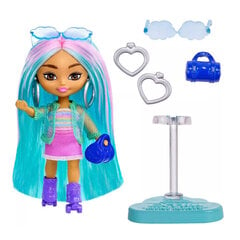 Mini lėlė Barbie Extra melsvais plaukais kaina ir informacija | Žaislai mergaitėms | pigu.lt