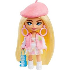Mini lėlė Barbie Extra rožine kepurėle kaina ir informacija | Žaislai mergaitėms | pigu.lt
