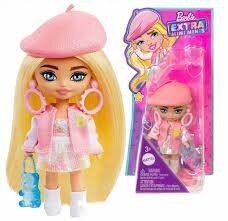 Mini lėlė Barbie Extra rožine kepurėle kaina ir informacija | Žaislai mergaitėms | pigu.lt