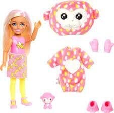 Lėlės Barbie Cutie Reveal rinkinys, beždžionėlė kaina ir informacija | Žaislai mergaitėms | pigu.lt