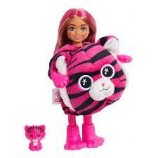 Lėlės Barbie Cutie Reveal rinkinys, tigriukė kaina ir informacija | Žaislai mergaitėms | pigu.lt