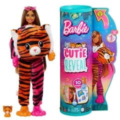 Lėlė Barbie Cutie Reveal rinkinys, tigriukė kaina ir informacija | Žaislai mergaitėms | pigu.lt