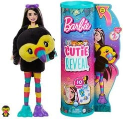 Lėlė Barbie Cutie Reveal rinkinys, tukano paukštė kaina ir informacija | Žaislai mergaitėms | pigu.lt