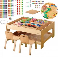 Medinis mokomasis stalas su priedais Masterkidz kaina ir informacija | Lavinamieji žaislai | pigu.lt