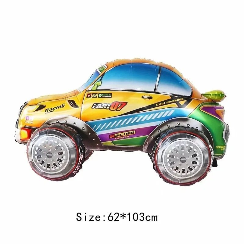 Folinis balionas 4D lenktyninis automobilis, 62 x 103 cm  цена и информация | Balionai | pigu.lt