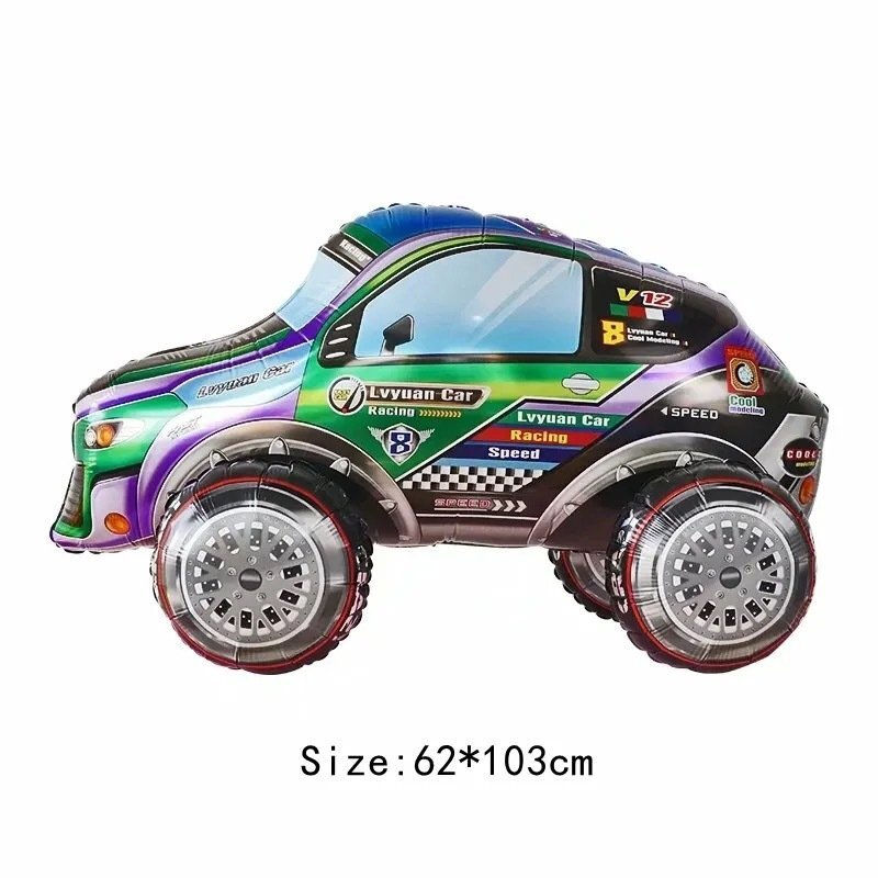 Balionas 4D lenktyninis automobilis, 62 x 103 cm  цена и информация | Balionai | pigu.lt