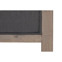 Изголовье кровати DKD Home Decor полиэстер Темно-серый Дуб (180 x 10 x 120 cm) цена и информация | Кровати | pigu.lt
