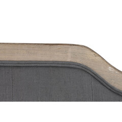 Изголовье кровати DKD Home Decor полиэстер Темно-серый Дуб (180 x 10 x 120 cm) цена и информация | Кровати | pigu.lt
