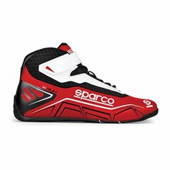 Гоночные ботильоны Sparco K-RUN Rojo/Blanco 28 цена и информация | Мото сапоги | pigu.lt