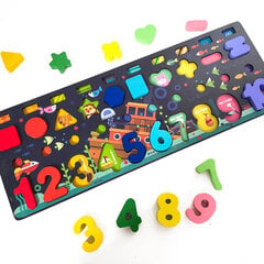 Обучающая и развивающая игра; головоломка Монтессори; Игра «Сделай сам» (DIY); Подходящая доска Монтессори; Montessori matching board CSDW-011, 95 шт. цена и информация | Развивающие игрушки | pigu.lt