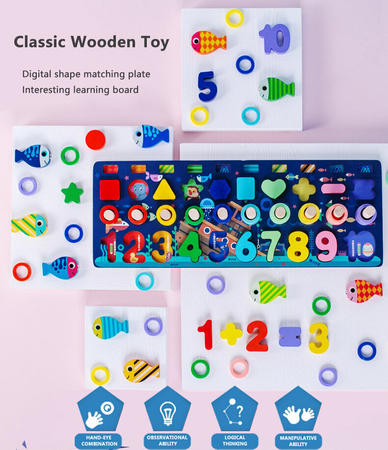 Lavinantis ir lavinamasis žaidimas; Montessori galvosūkis; „Pasidaryk pats“ (pasidaryk pats) žaidimas; Montessori derinimo lenta; Montessori matching board CSDW-011, 95 vnt. kaina ir informacija | Lavinamieji žaislai | pigu.lt