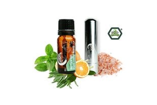 Ekologiškų eterinių aliejų mišinys Alert & Bright 10ml ir difuzorius цена и информация | Эфирные, косметические масла, гидролаты | pigu.lt