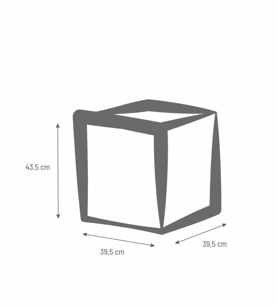 Vazonas Graphit 43 cm kaina ir informacija | Vazonai | pigu.lt