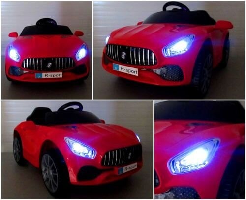 Vienvietis elektromobilis R-Sport Cabrio B3, raudonas цена и информация | Elektromobiliai vaikams | pigu.lt