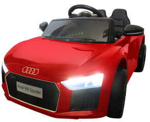 Dvivietis elektromobilis Audi R8, raudonas kaina ir informacija | Elektromobiliai vaikams | pigu.lt